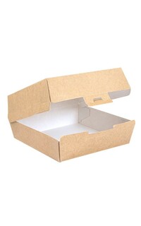 caja comida 22.5x17x8.5cm natural 50u.