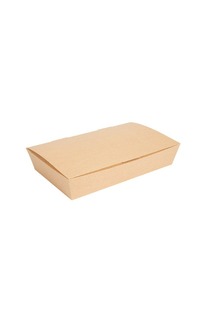 caja comida 27x16.5x5cm natural 60u.