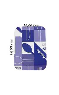 tapa envase aluminio 145x120mm 100u