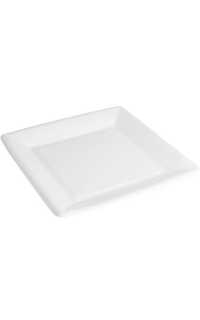plato carton cuadrado blanco 23cm 50u.