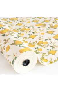 bobina papel reciclado limones y flores 0.70x100m bobina papel reciclado limones y flores 0.70x100m