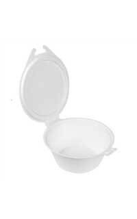 envase bisagra caña azucar blanco 600ml. 50u.*