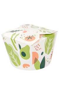 ensaladera cartón dibujo 1000ml. 50u.