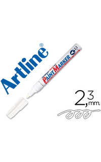rotulador artline permanente blanco 2.3mm