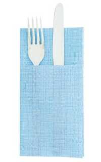 servilleta canguro 40x40 turquesa 50u.