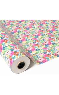 bobina papel flores y plantas multicolor 0.70x50m bobina papel flores y plantas multicolor 0.70x50m