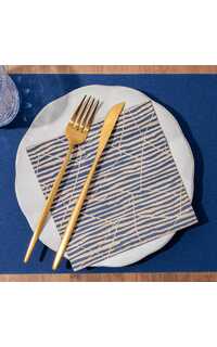 servilleta 33x33cm papel trazo azul 100u.