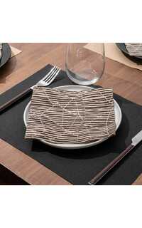 servilleta 33x33cm papel trazo negro 100u.