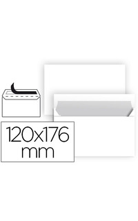 sobre liderpapel n9 bco. 120x176mm 25u