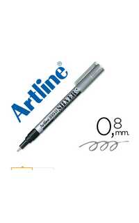 rotulador permanente tinta metal plata ek999 0.8mm