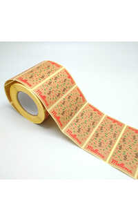 et. mallorca 40x90mm kraft verj. siurells 500u