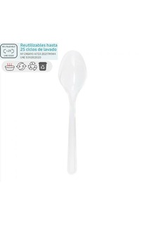 cuchara transp.reutilizable ps 18cm 50u.