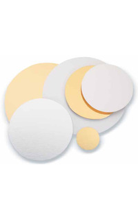 disco metaliz. ø18cm oro/plata 100u.