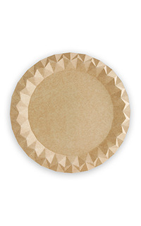 plato carton kraft ø18cm 100u.