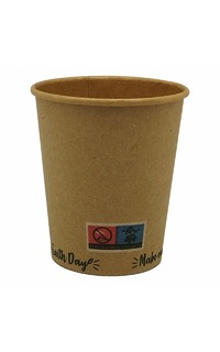 vaso 8oz carton eco kraft 50u.