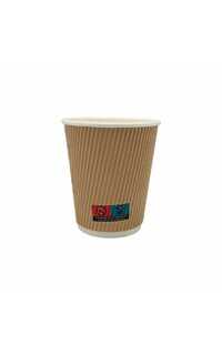 vaso 8oz 240ml corrugado 25u.