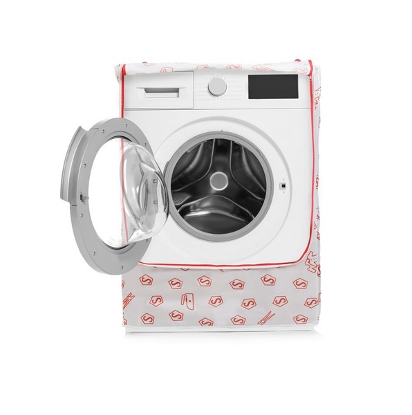 WASHING MACHINE FRONT LOADING COVER PEVA WHITE  84x60x60 CMS B+ 2