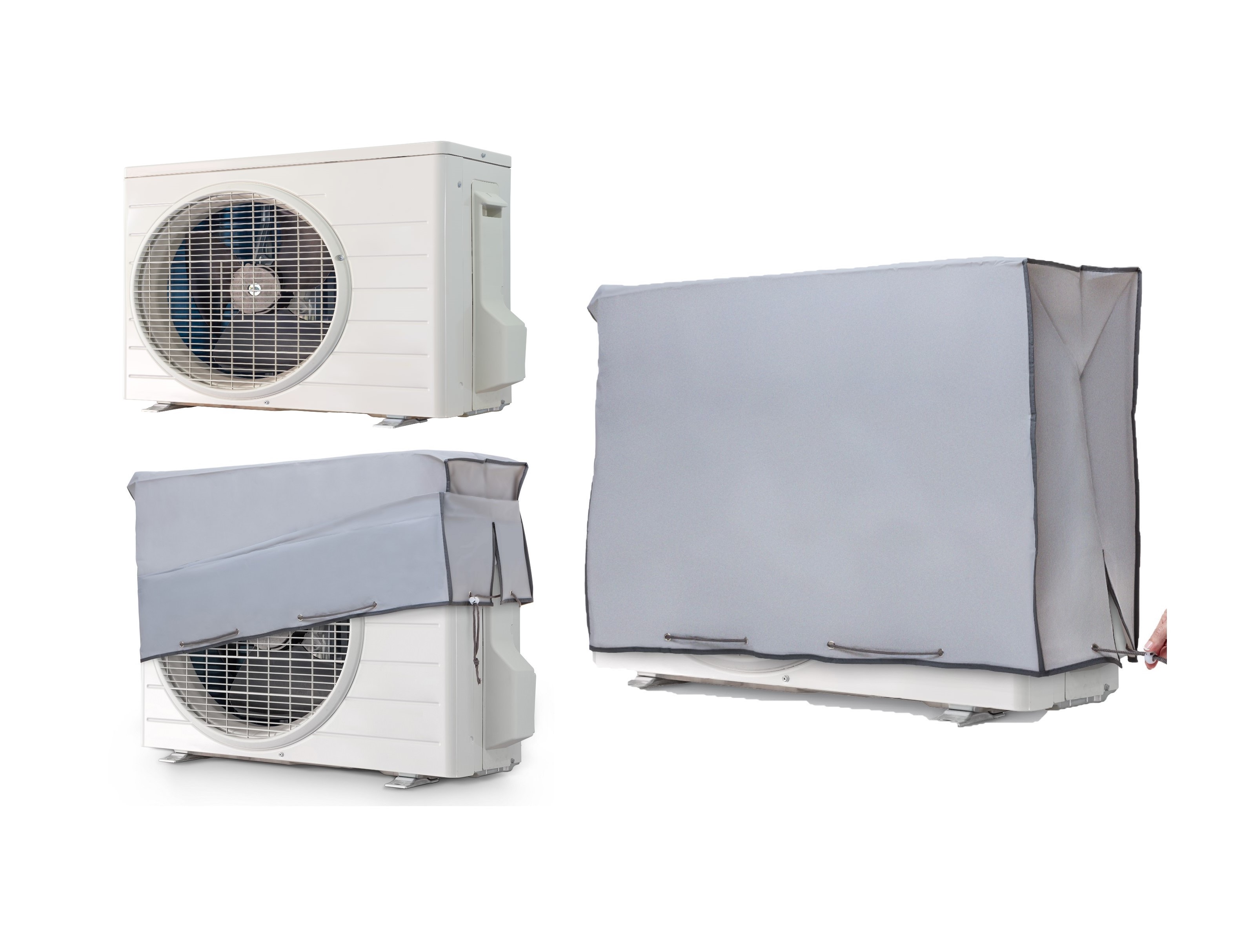 AIR CONDITIONING COVER UNIVERSAL DOUBLE LAYER + UV 90X55X30CMS 2
