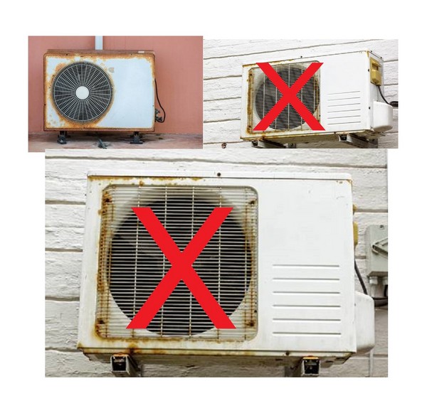 AIR CONDITIONING COVER UNIVERSAL DOUBLE LAYER + UV 90X55X30CMS 3