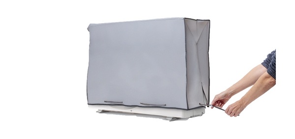 AIR CONDITIONING COVER UNIVERSAL DOUBLE LAYER + UV 90X55X30CMS 6