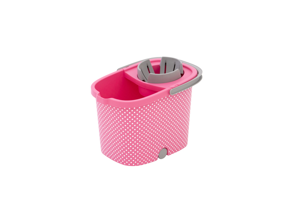 16 L RECTANGULAR  ELEGANT BUCKET WITH SMART WRINGER MINI WHEELS  1