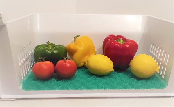ALFOMBRILLA VERDE NEVERA CONSERVANTE ALIMENTOS FRESCOS 47X30 CMS 1