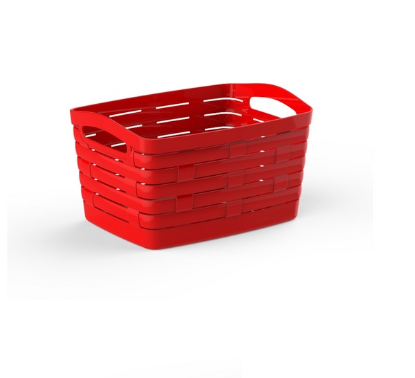 PANIER PETITE 7 L  COULEUR ROUGE 1