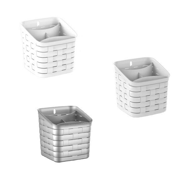 CUTLERY DRAINER (WHITE -SILVER- DARK WHITE COLOURS) 2