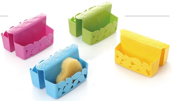 SINK SPONGE DOUBLE HOLDER COLOUR 1