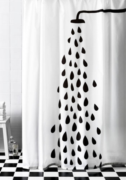 RIDEAU DE DOUCHE PEVA BLANC 12 ANNEAUX 200 X 180 CMS 1