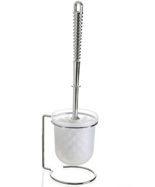 WC BRUSH SET INOX TRANSPARENT 1