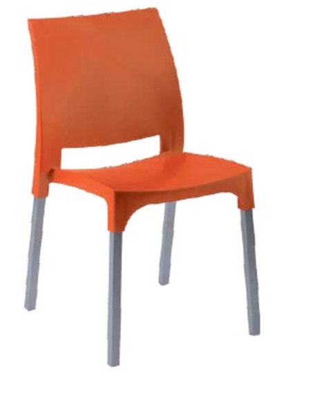 SILLA NARANJA   46X53X82 CM 1