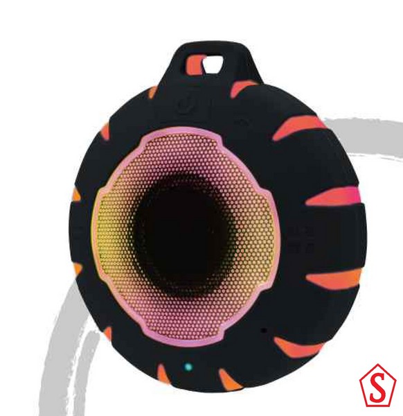 WATER RESISTANT SPEAKER WITH LIGHTS SMART S-18L BLUE-GREY 3