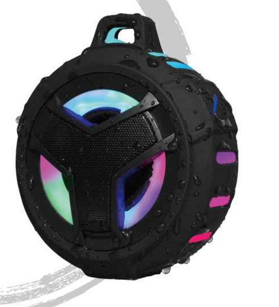 HAUT-PARLEUR RÉSISTANT À L´EAU AVEC LUMIÈRES SMART S-18P NOIR 10 2