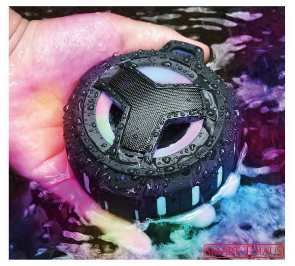 HAUT-PARLEUR RÉSISTANT À L´EAU AVEC LUMIÈRES SMART S-18P NOIR 10 5
