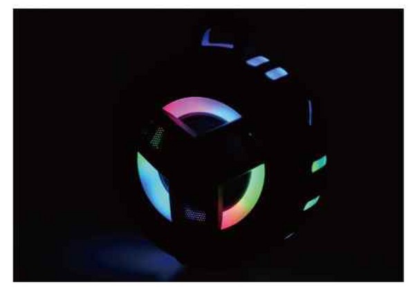 HAUT-PARLEUR RÉSISTANT À L´EAU AVEC LUMIÈRES SMART S-18P NOIR 10 6