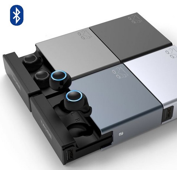 AURICULARES SMART S-V7 WIRELESS-BLUETOOTH. 2 in 1 TWS & Power Ba 2