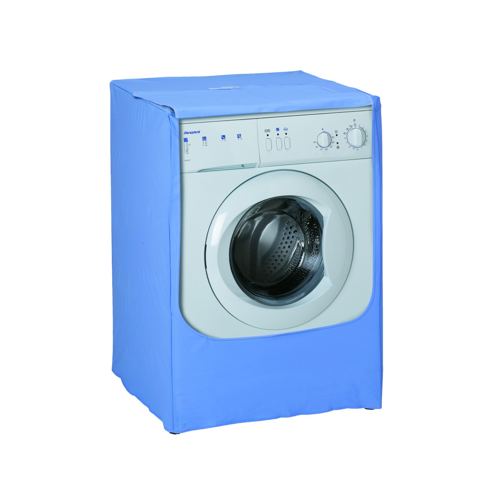HOUSSE MACHINE À LAVER OUVERTURE FRONTALE PEVA BLANCHE 84x60x60