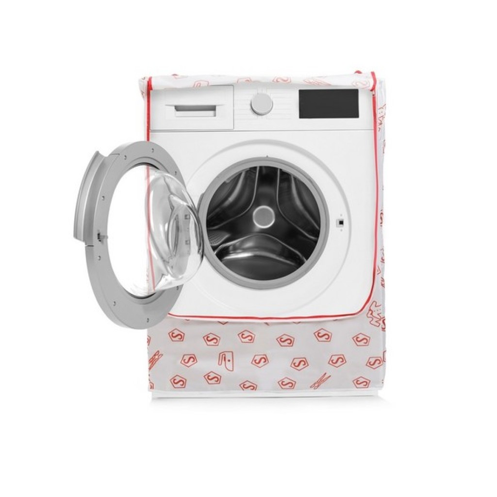 WASHING MACHINE FRONT LOADING COVER PEVA WHITE  84x60x60 CMS B+ 2