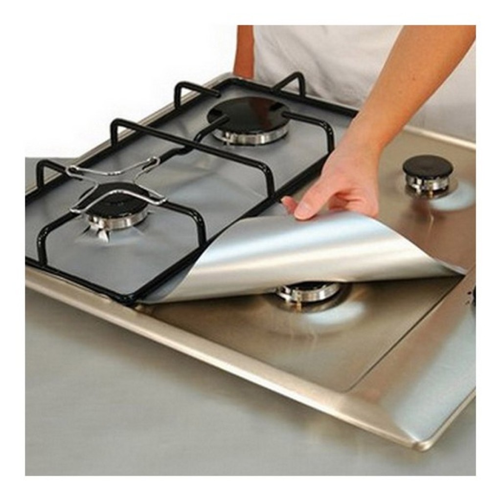 PROTECTIVE ALUMINIUM FIRE COVERS 2 SETS 26 X 26 CMS