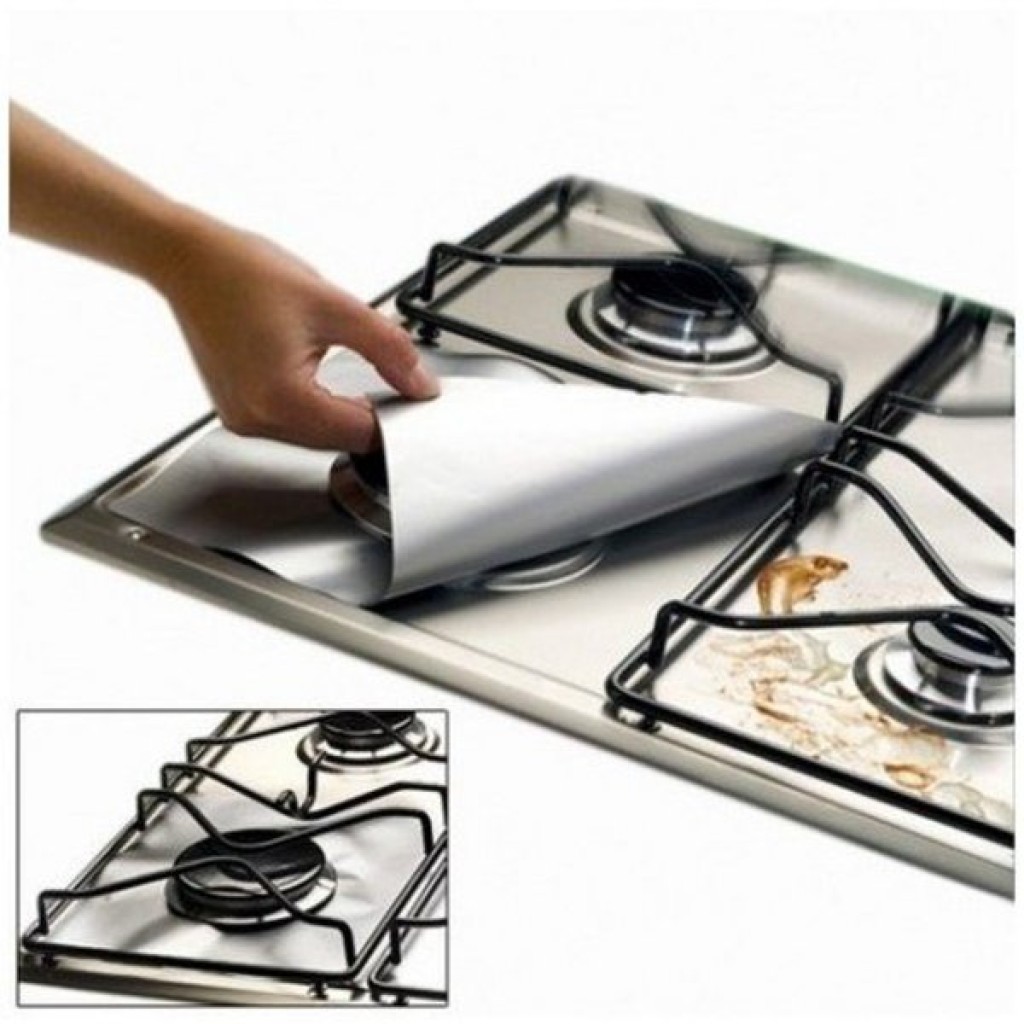 PROTECTIVE ALUMINIUM FIRE COVERS 2 SETS 26 X 26 CMS 2