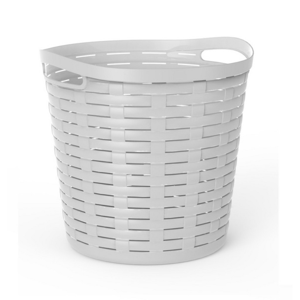 BASQUET ROUND 30 L WHITE COLOUR