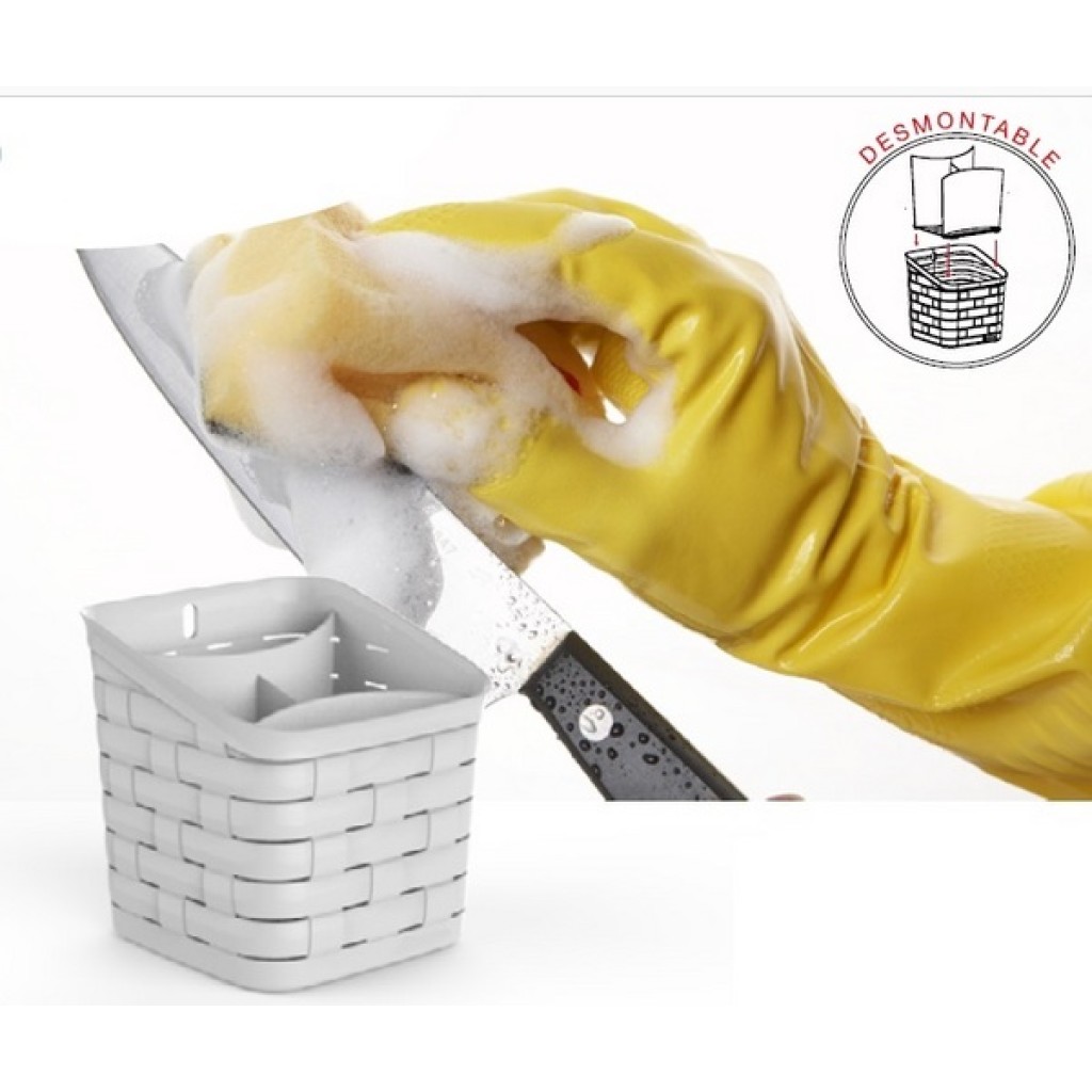 CUTLERY DRAINER (WHITE -SILVER- DARK WHITE COLOURS) 4