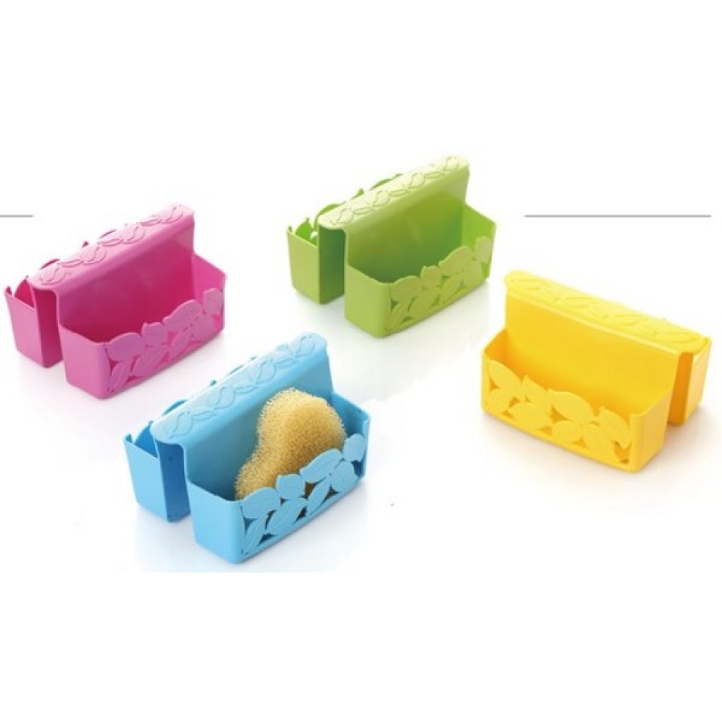 SINK SPONGE DOUBLE HOLDER COLOUR