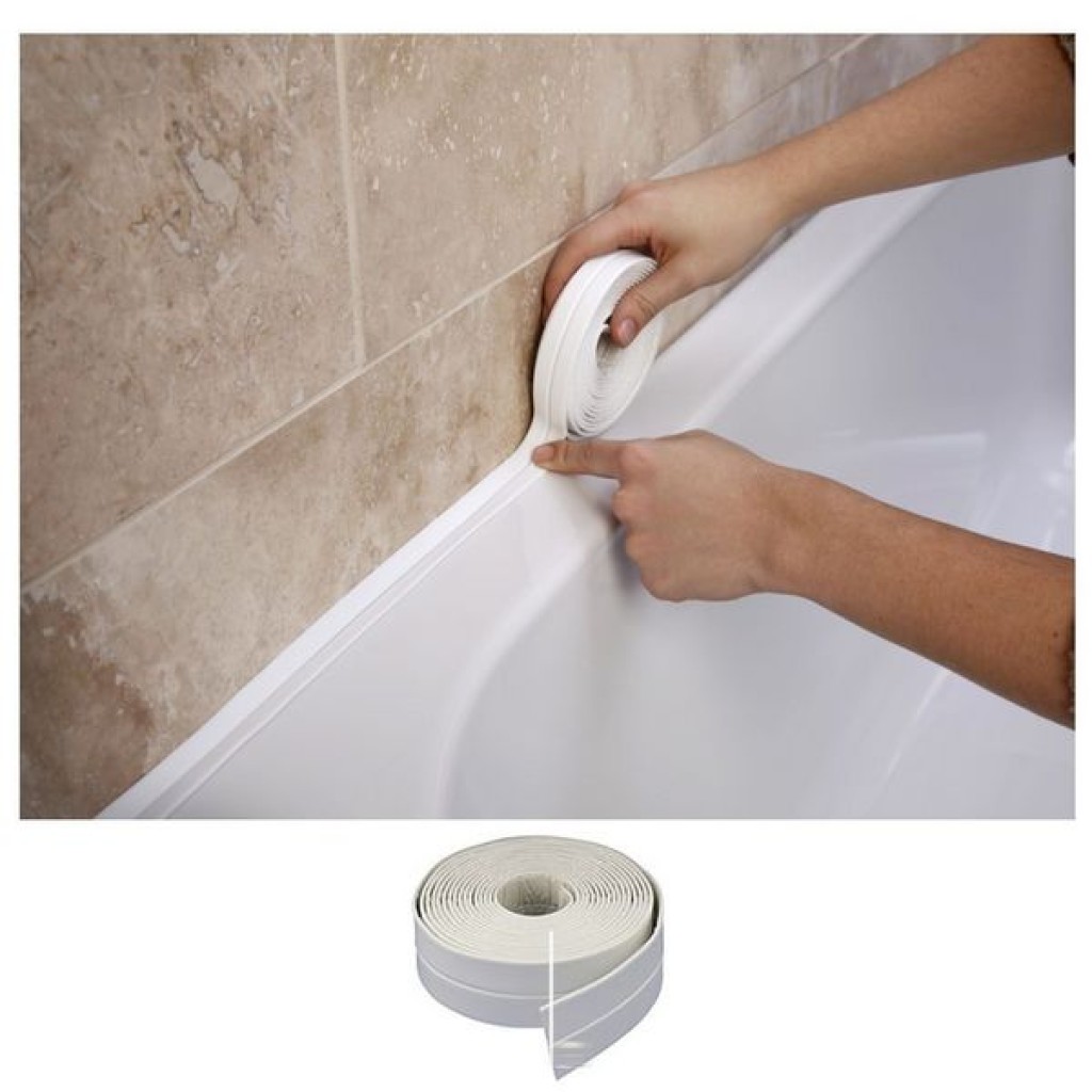 SEALING ADHESIVE TAPE BATH JOINTS WHITE 3 CMS X 3 M