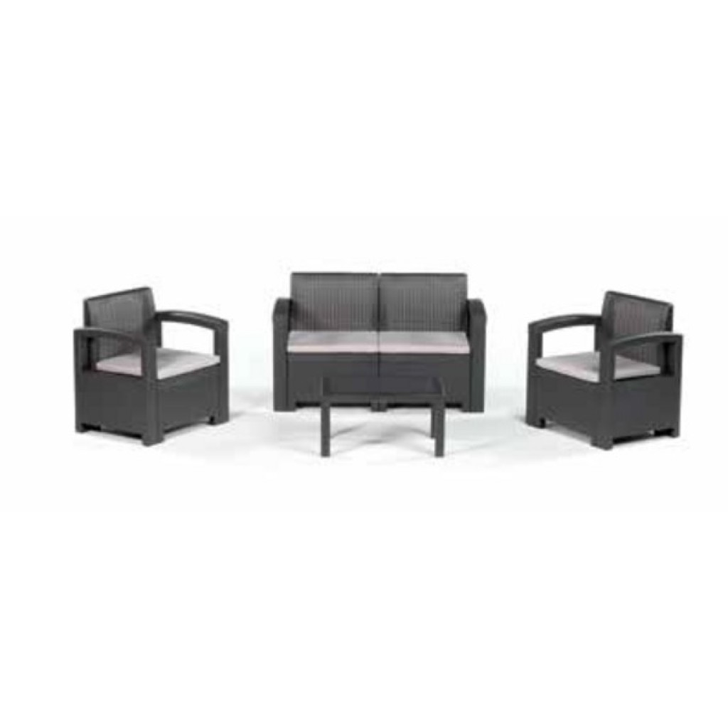 SET RATTAN 4 PAX-4 PCS-3 ARMC