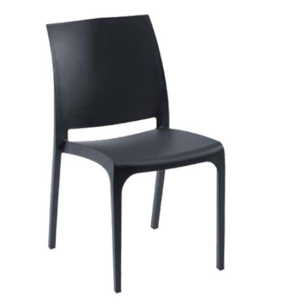BLACK MODERN CHAIR   46X54X80 CM