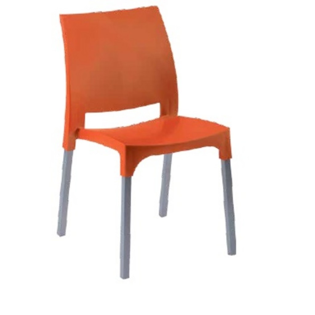 CHAISE ORANGE   46X53X82 CM