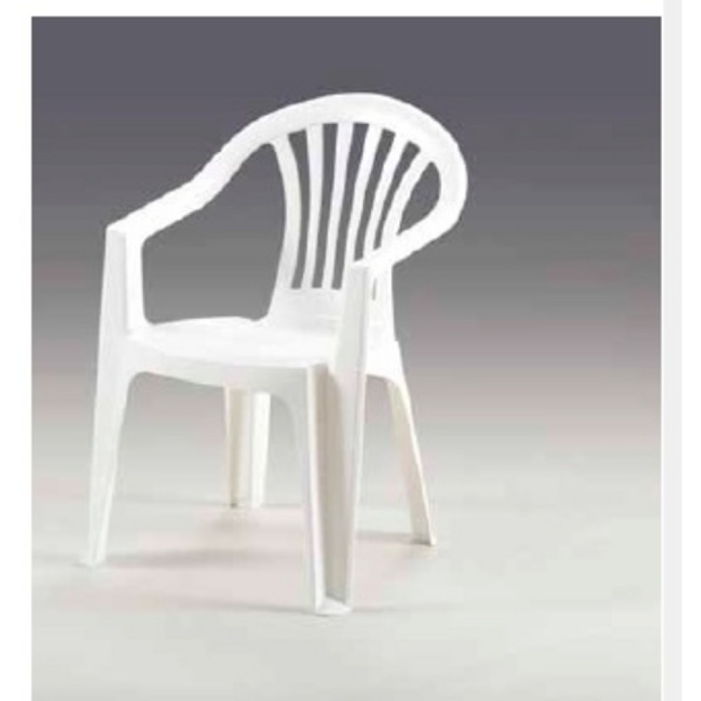 CHAISE BLANCHE EXTERIEUR   55X57X90 CM