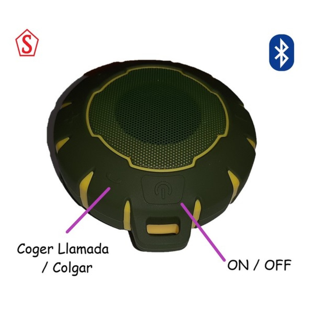WATER RESISTANT SPEAKER SMART S-18 GREEN-BLACK 4